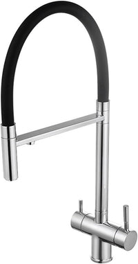 MONOCOMANDO LAVELLO 3 VIE MISSOURI ACCAIO INOX RUBINETTO CUCINA