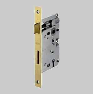 SERRATURE PER PORTE IN LEGNO PATENT BORDO QUADRO 'MOD. 570' AGB E50 - Cromata opaca - AGB
