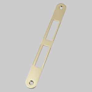 CONTROPIASTRA PER SERRATURE BORDO TONDO  'MOD. CENTRO' AGB Col. Bronzato - AGB