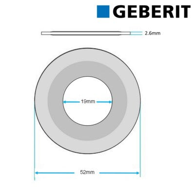 GUARNIZIONE PER CAMPANA SIGMA - Ø 52,5x19,5 - 10 pezzi - GEBERIT