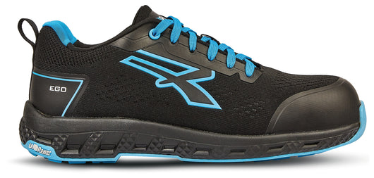 U-Power SCARPE ANTINFORTUNISTICA BASSE S1PS HI HRO FO SR RED EGO DEON ESD Col.Nero/Azzurro Mis. 43