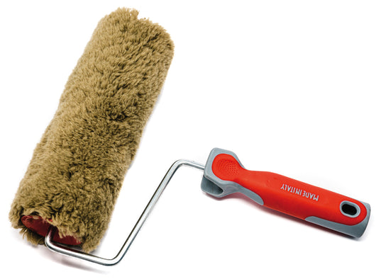 RULLO IN NYLON VERDE ANTISOLVENTE CON MANICO  mm.250