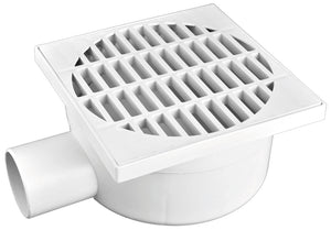 CHIUSINO CON SCARICO LATERALE cm. 11,5x11,5 - Ø mm. 50