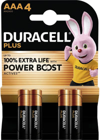 Duracell PILA ALCALINA SERIE PLUS POWERBOOST 4 PZ. MINISTILO 1,5V 10.00 confezioni