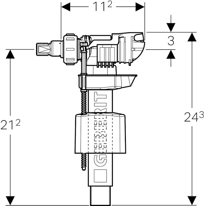 RUBINETTO GALLEGGIANTE IMPULS 380 (783)  3/8 GEBERIT 240.783.00.1