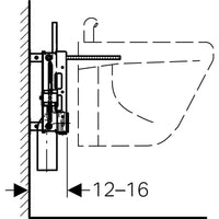 MODULO COMBIFIX ITALIA INOX PER BIDET SOSPESI  Con curva GEBERIT 457.892.00.1
