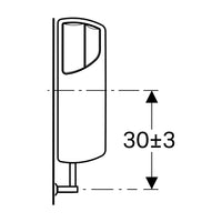 CASSETTA ZAINO esterna  AP 140 DOPPIO SCARICO BIANCA GEBERIT 140.301.11.1