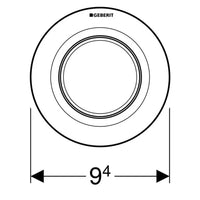 COMANDO PNEUMATICO 01 MONO TASTO VERSIONE INCASSO Cromato GEBERIT 116.041.21.1