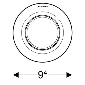 COMANDO PNEUMATICO 01 MONO TASTO VERSIONE INCASSO Cromato GEBERIT 116.041.21.1