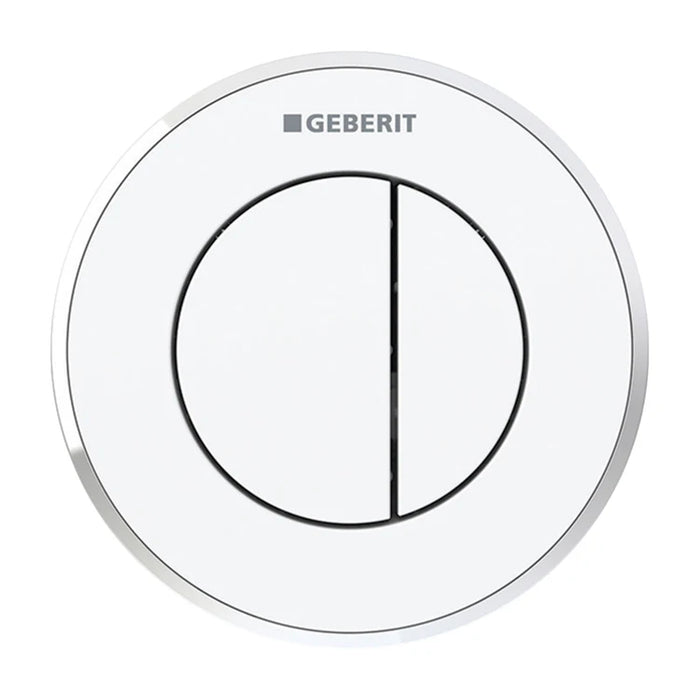 COMANDO PNEUMATICO 10 DOPPIO TASTO VERSIONE INCASSO Cromo Bianco GEBERIT 116.056.KJ.1