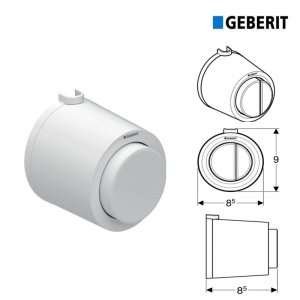 COMANDO PNEUMATICO MONO TASTO VERSIONE ESTERNO Bianco GEBERIT 116.047.11.1