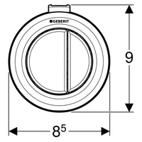 COMANDO PNEUMATICO DOPPIO TASTO VERSIONE ESTERNO Bianco GEBERIT 116.049.11.1
