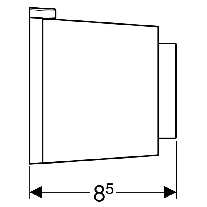 COMANDO PNEUMATICO DOPPIO TASTO VERSIONE ESTERNO Bianco GEBERIT 116.049.11.1