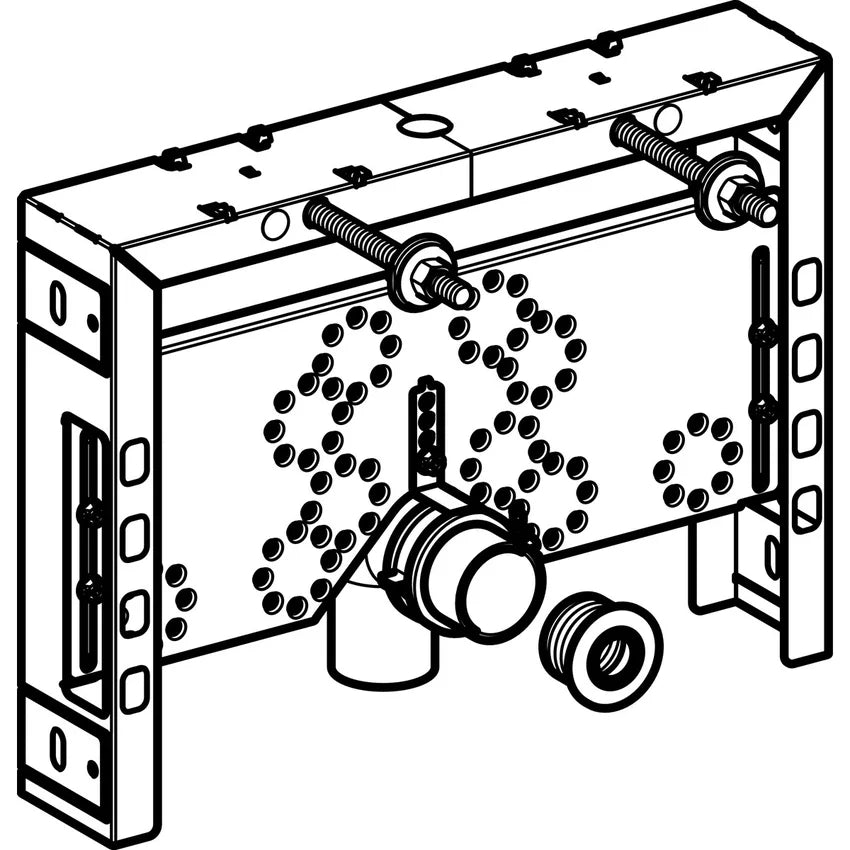MODULO COMBIFIX ITALIA VERNICIATO PER BIDET SOSPESI Con curva GEBERIT 457.608.00.5