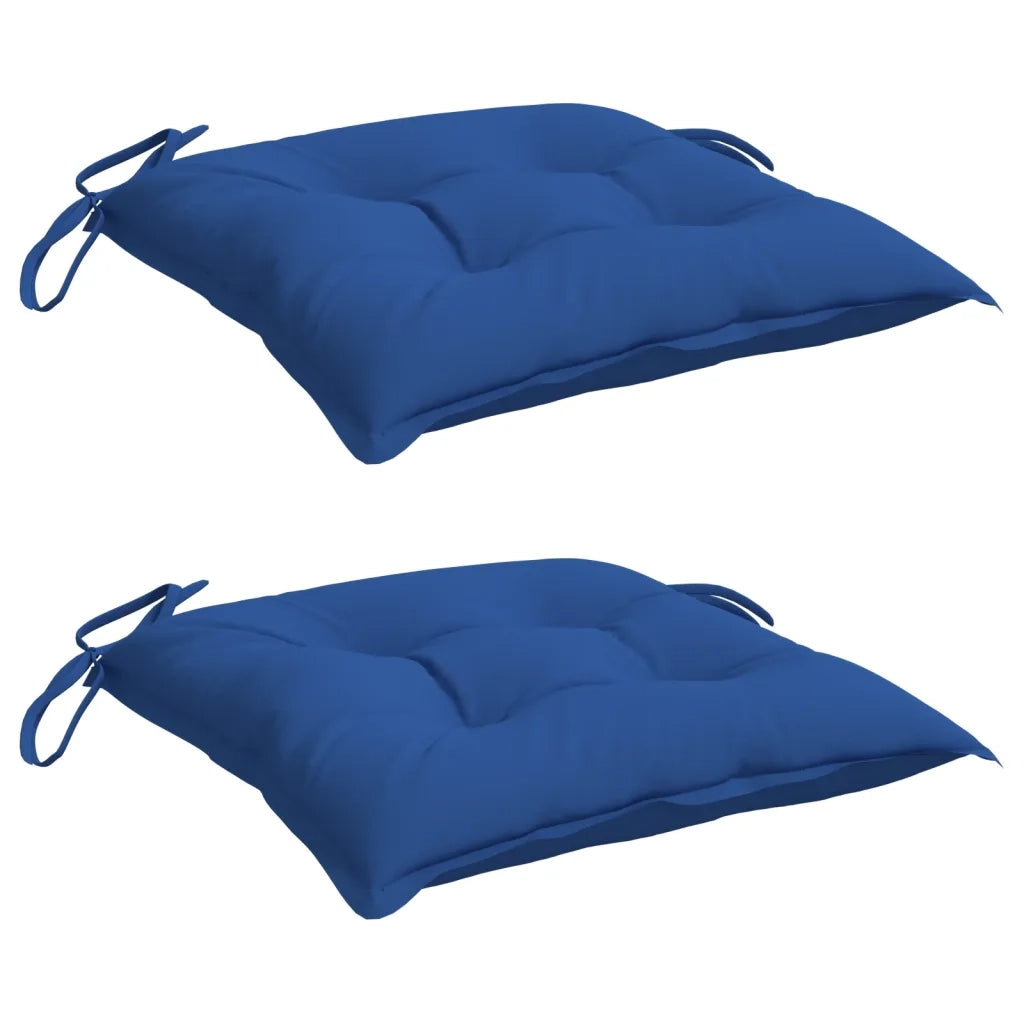 Cuscini per Sedia 2 pz Blu 40x40x7 cm in Tessuto Oxford 361480