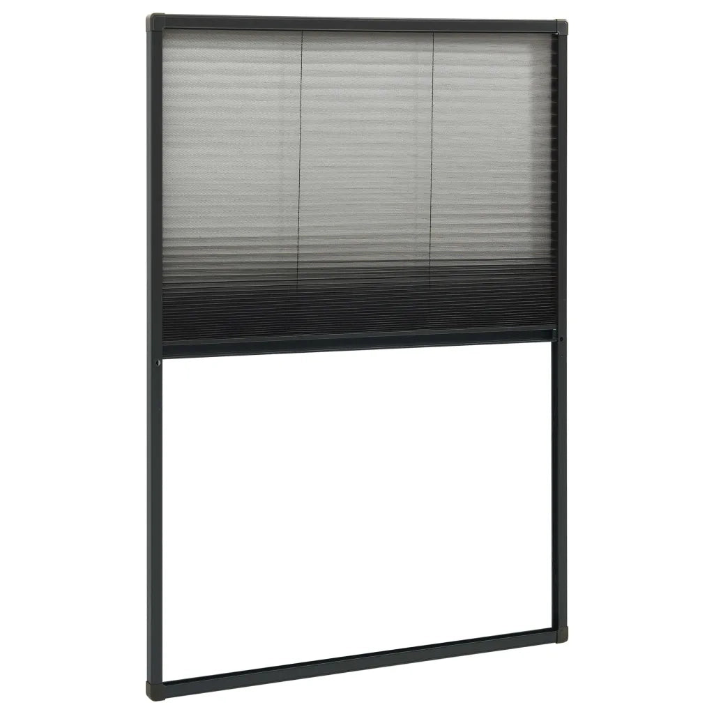 Zanzariera Plissettata Finestre Alluminio Antracite 120x120 cm 148668