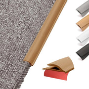 Profilo di transizione PVC flessibile per tappeti, striscia di transizione per tappeti e pavimenti in vinile, lamina e pavimenti in legno, striscia di fine (marrone, 10m)