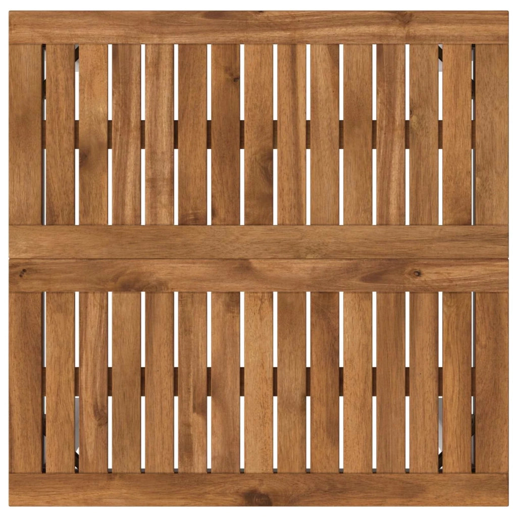 Tavolo Bar da Giardino Naturale e Bianco 60 x 60,5 x 105 cm 901332
