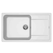 Lavello Elleci Incasso 1 vasca 86x50 Life 410 Granitek Bianco LG241068
