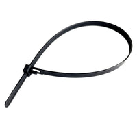 FASCETTA A STRAPPO PER CABLAGGIO RIAPRIBILE mm 7,6 x 300 - nero  - UNIKO