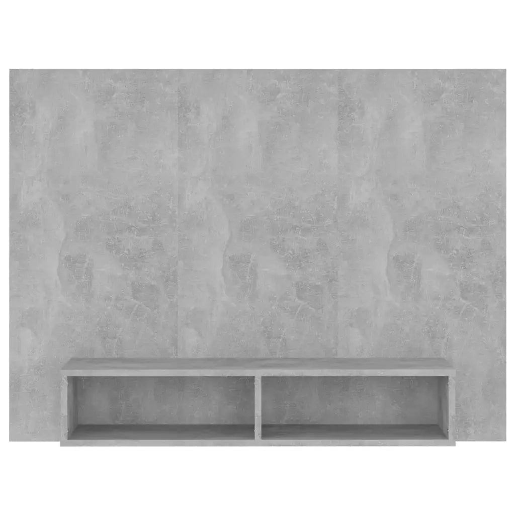 Mobile TV a Muro Grigio Cemento 120x23,5x90cm Legno Multistrato 808273