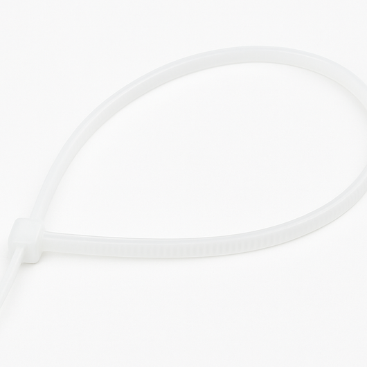 FASCETTA A STRAPPO PER CABLAGGIO mm 4,5 x 360 - bianco  - UNIKO