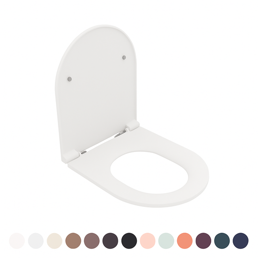 SEDILE WC SOFT CLOSE INFINITY PER SOSPESO Bianco Opaco coprivaso copriwater NYMO