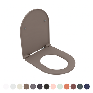 SEDILE WC SOFT CLOSE INFINITY PER FILOMURO Tortora Opaco coprivaso copriwater NYMO