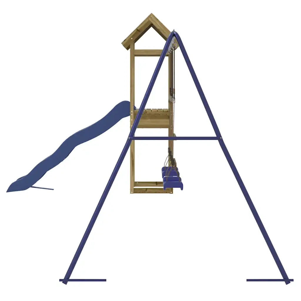 Set da Gioco da Esterno in Legno di Pino Impregnato