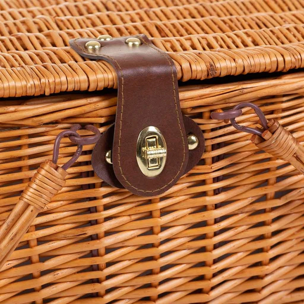 Cesto picnic rosso 40x28x22