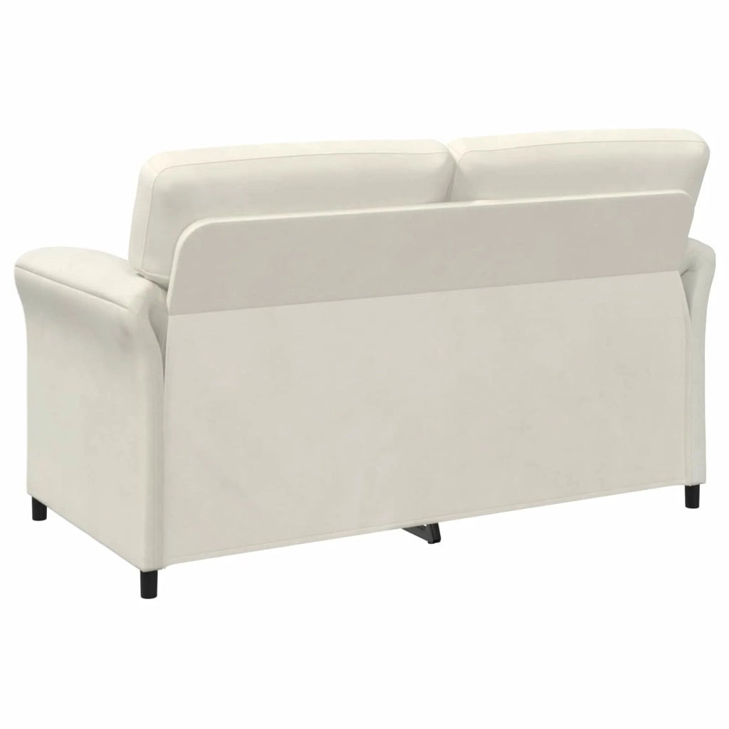 Set di divani 2 pz Crema Velluto 3424907
