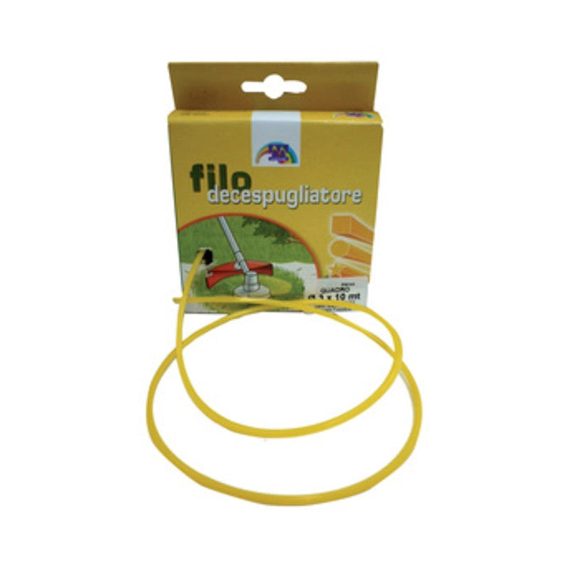 FILO NYLON QUADRO P/DECESPUGLIATORE 3,3MMX10M