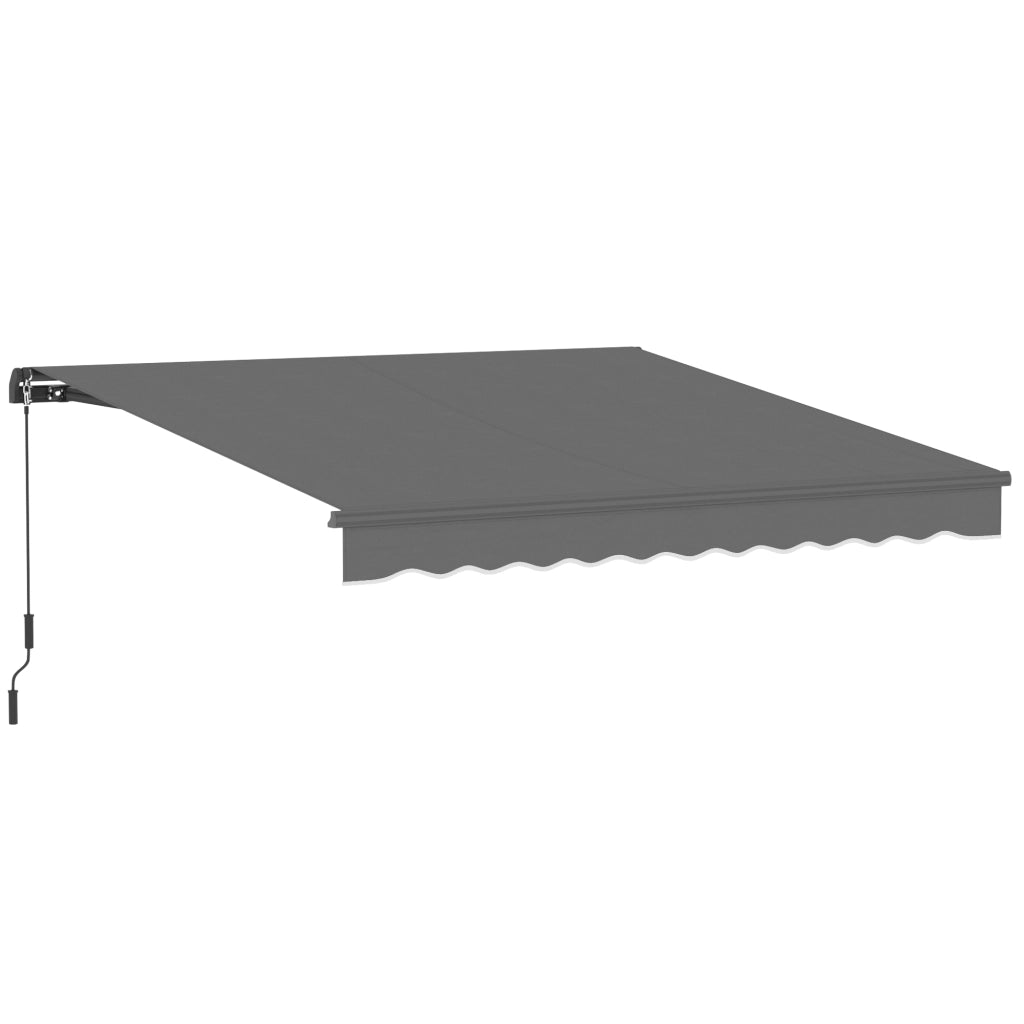 Tenda da giardino retrattile ¨C zephmum ¨C grigio 3.5x3m