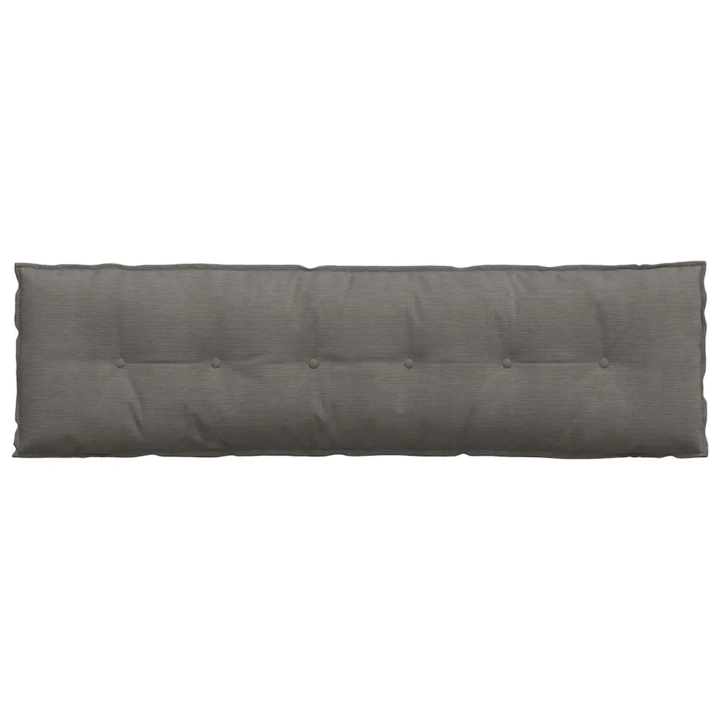 Cuscino per Schiena Grigio chiaro 180 x 50 cm Tessuto in Cords