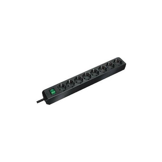 Brennenstuhl 1159300018 Eco-Line Ciabatta Elettrica 8 Prese Schuko Interruttore Illuminato Cavo 3 m colore Nero