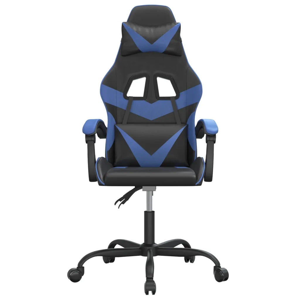 vidaXL Sedia da Gaming Nera e Blu in Similpelle