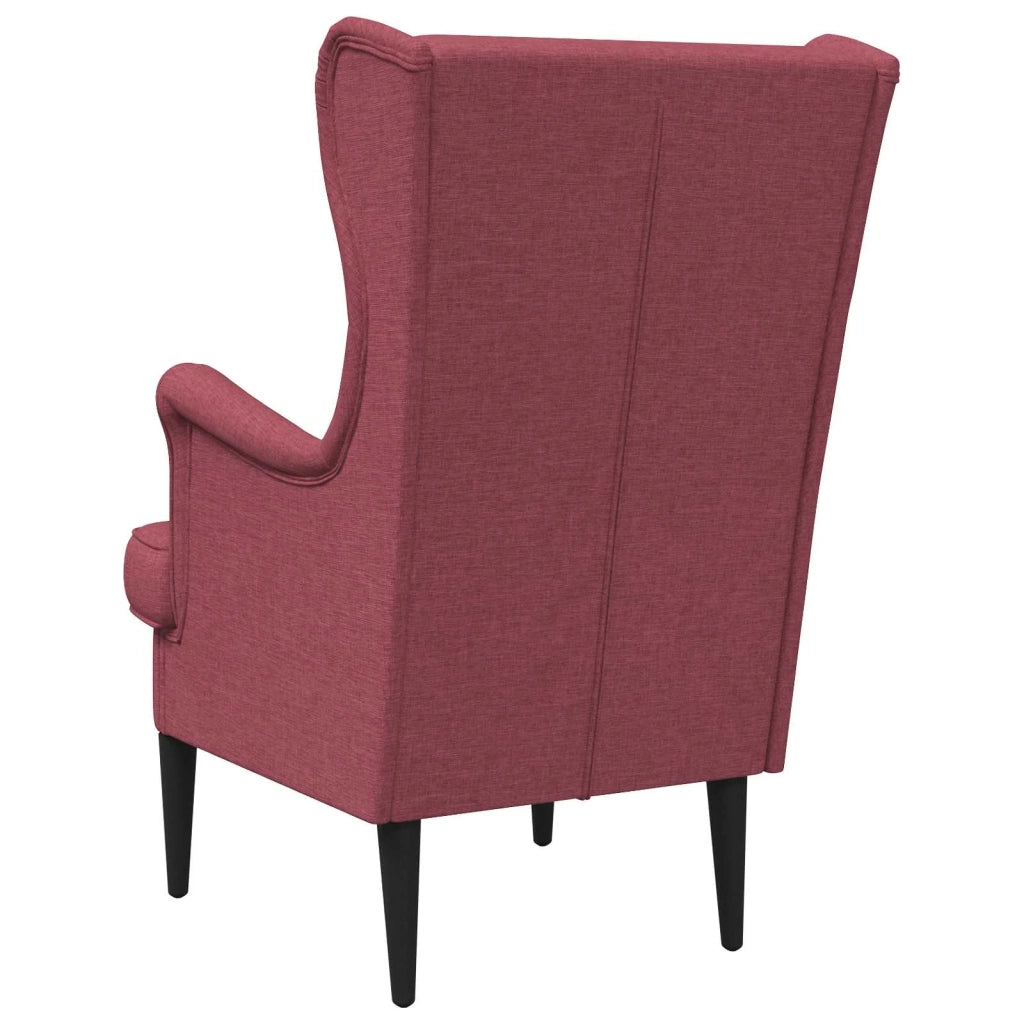 Poltrona | Sedia Relax Rosso Vino Tessuto