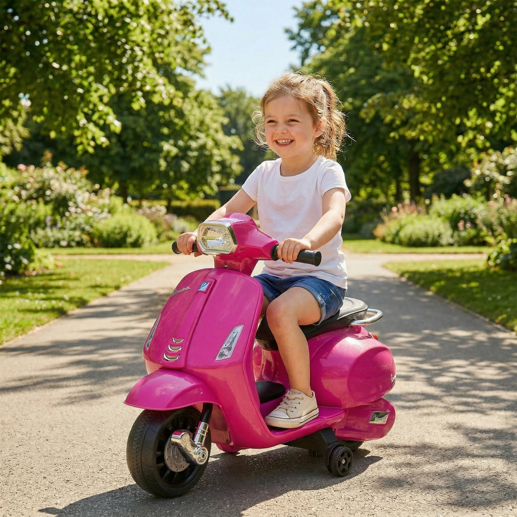 Moto Elettrica Bambini 2-4 Anni con Batteria 6V ¨C zephmum ¨C Rosa