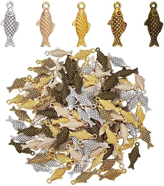 Hanger per Vis 150 pezzi - Stile Tibetaño - Tema Oceano - Fai da Te Collane/Bracciali/Orecchini - Accessori per Gioielli