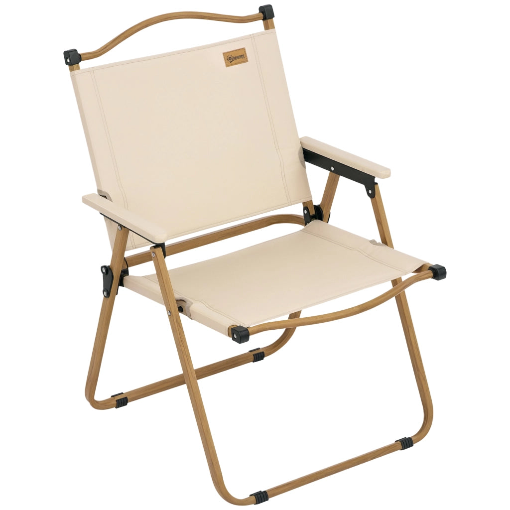 Sedia da camping pieghevole con braccioli ¨C zephmum ¨C 54x59x78 cm kaki