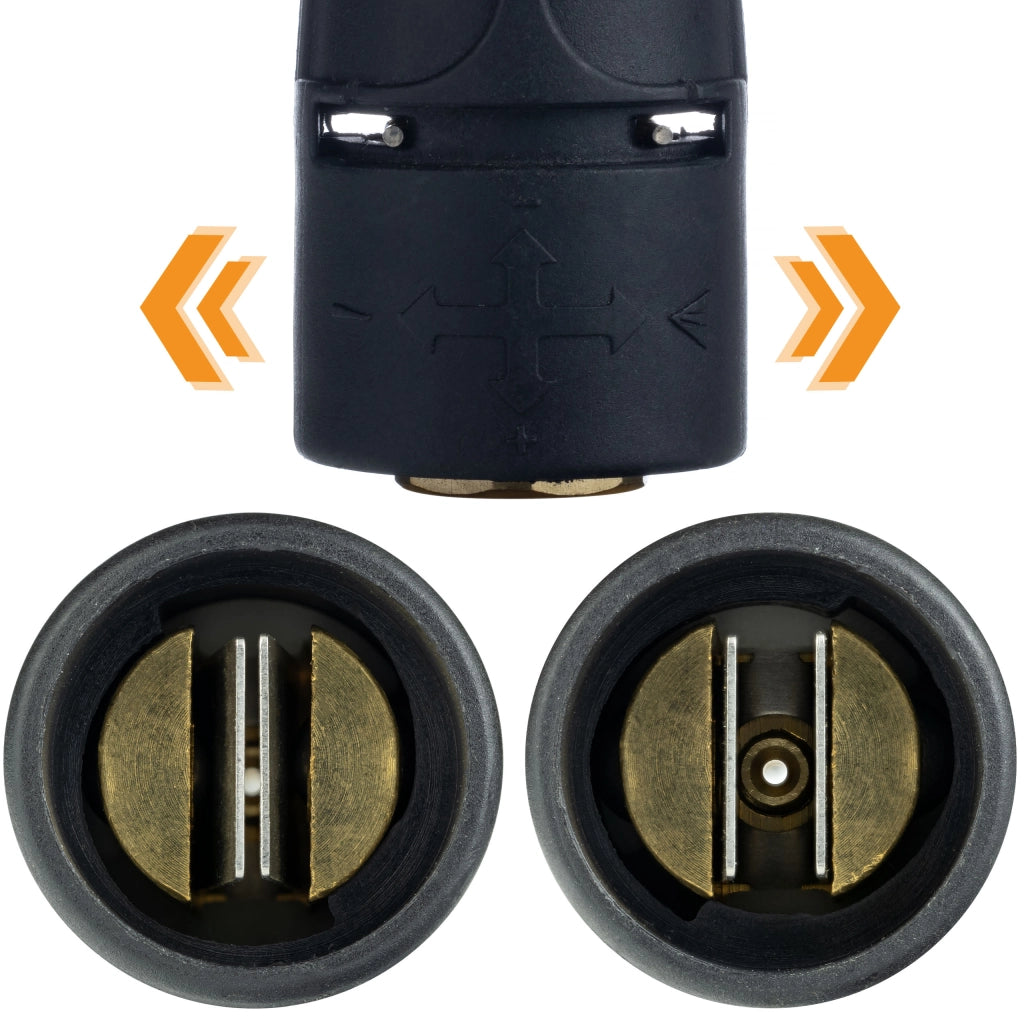 Ugello Regolabile Vario 40° – Filettatura Interna 1/4" | Pressione Max 5000 PSI, Temperatura Max 100°C