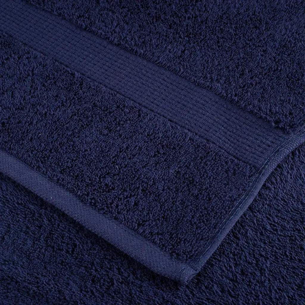 Asciugamani Premium SOLUND 2 pz | Teli per bagno Blu Navy 30x30 cm 600 g/m2