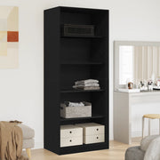 Armadio Rovere Nero Set di 2 Rovere Nero Truciolare