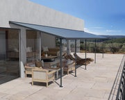 Pergola Sierra Addossata in Alluminio  3X10.4 m Grigio