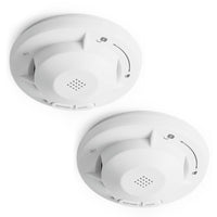 2x Rilevatore di fumo collegabili via radio Batteria da 10 anni e radio frequenza Allarme antincendio fotoelettrico da 85 dB per un'efficace protezione in appartamenti e case