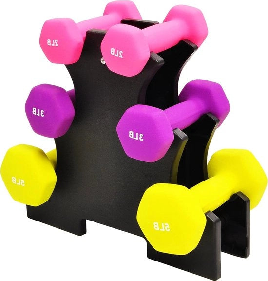 Halieri antiscivolo antirotolamento a forma a zoccolo colorati - set di 6, 2/3/5 libbre coppia 9 kg con estensore