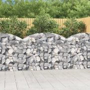 Cesto Gabbione ad Arco 150x30x100/120 cm Ferro Zincato 153445