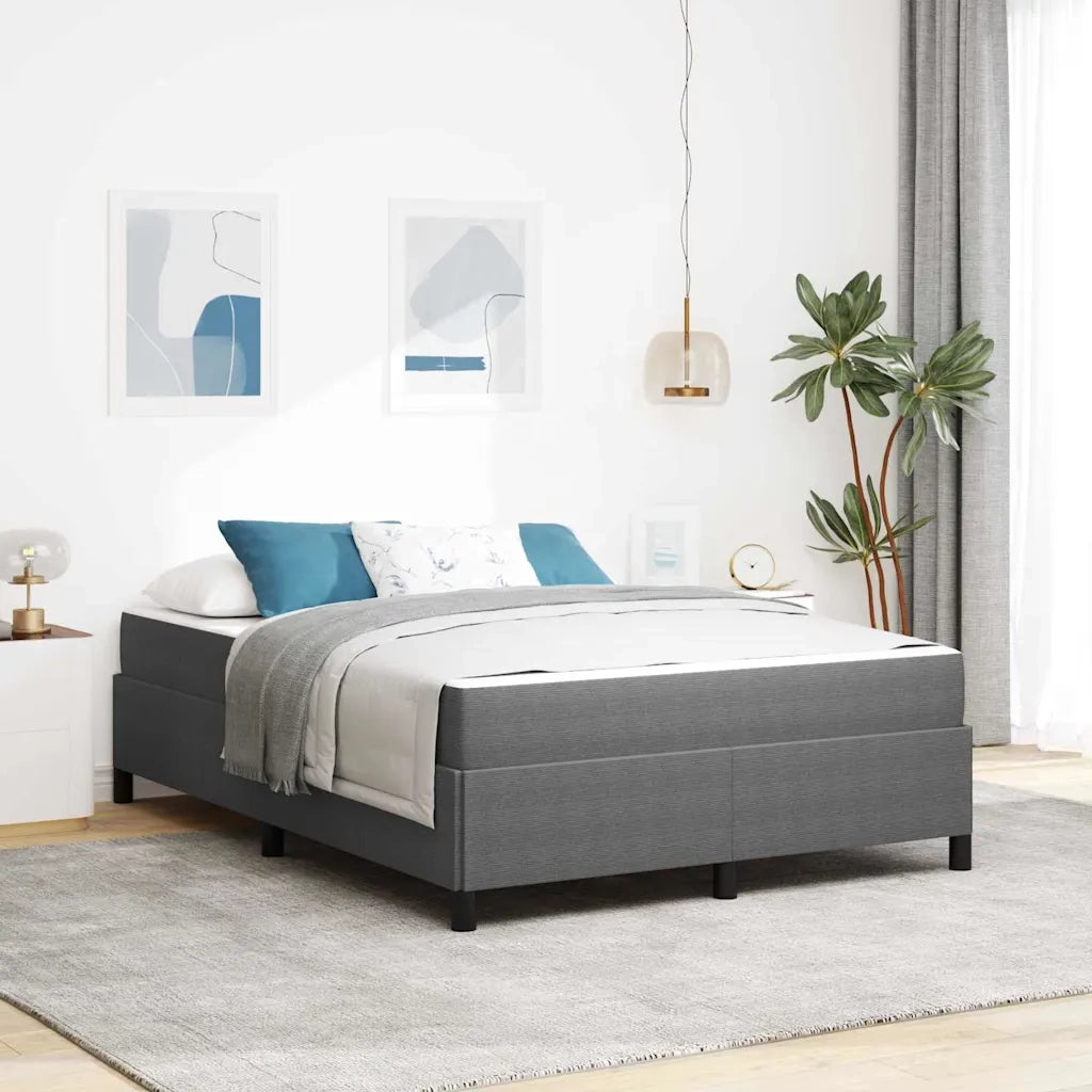 Struttura del letto Grigio chiaro 140 x 200 cm Tessuto
