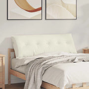 Cuscino per Schiena Crema 140 x 50 cm Tessuto in Cords 42014856