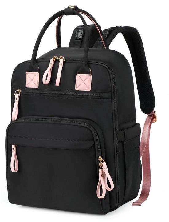 Zaino per Bambini con 18 Tasche - Impermeabile - Grande Capacità - Adatto per Carrello per Bambini - Incluso Zainetto Isolante - Kit per Carrello per Bambini